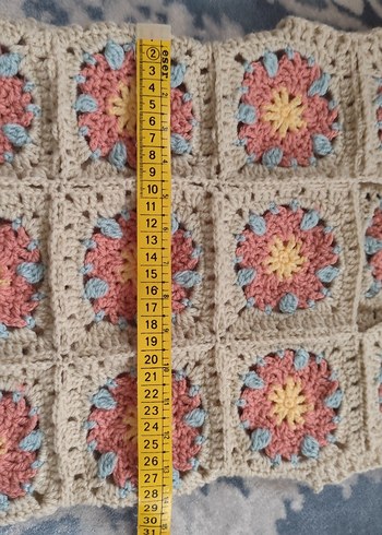 Çiçek Desenli Pastel Renkli Örgü Çocuk süveteri - Görsel 5