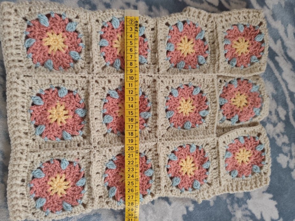 Çiçek Desenli Pastel Renkli Örgü Çocuk süveteri - Görsel 5