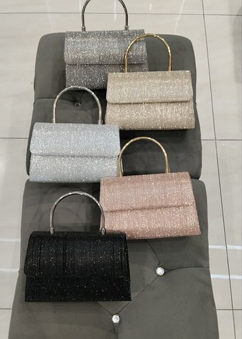 Simli Kadın Portföy Çanta - Çok Renkli