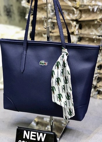 Lacoste Mavi Kadın Fermuarlı Çanta