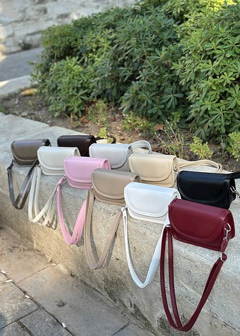 Beden Pembe Deri Minimalist Kadın Bel Çantası