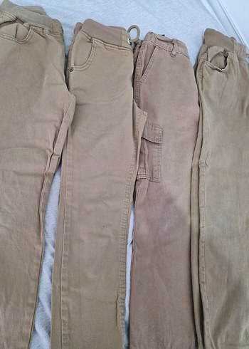 H&M Bej Kemer Detaylı Erkek okul Pantolon 4 adet