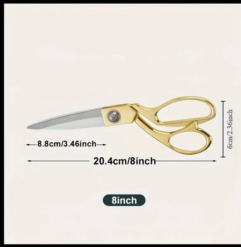 Parlak Altın Renkli dikişMakası - Görsel 3