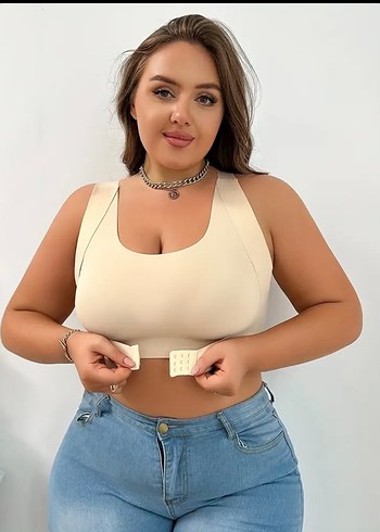 Açık Bej Rahat Kesim Günlük Sütyen - Görsel 2