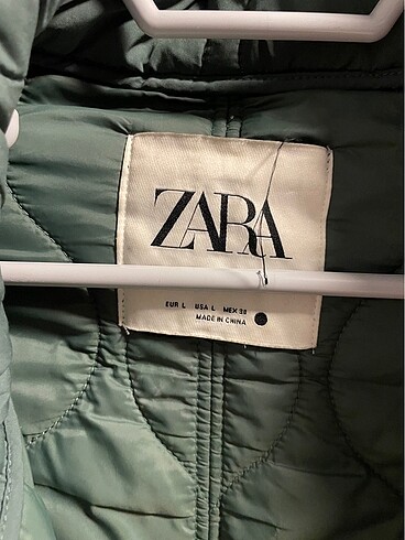 Zara zara yeşil mont