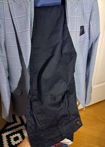 Erkek  açık mavi Ekose Kesim Takım Elbise - Görsel 7