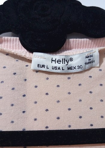 Bebek pembesi Puantiyeli Uzun Kollu Düğmeli Hırka - Görsel 7