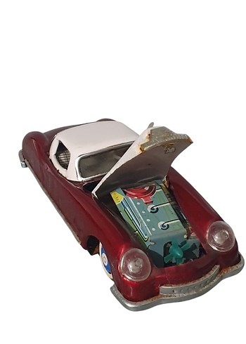 Vintage 1/18 MF753 Bordo Klasik Oyuncak Araba - Görsel 2