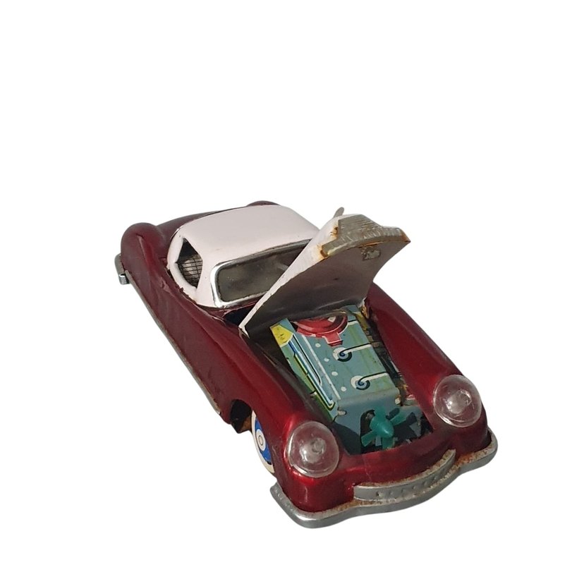 Vintage 1/18 MF753 Bordo Klasik Oyuncak Araba - Görsel 2