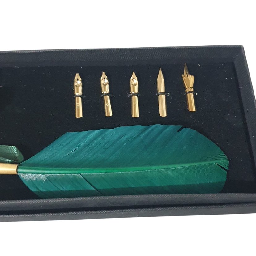 Vintage Tüy Kalemli Divit Seti - Görsel 4