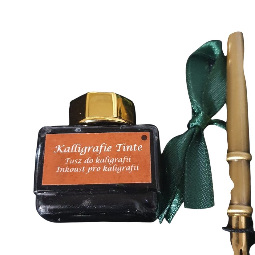 Vintage Tüy Kalemli Divit Seti - Görsel 2