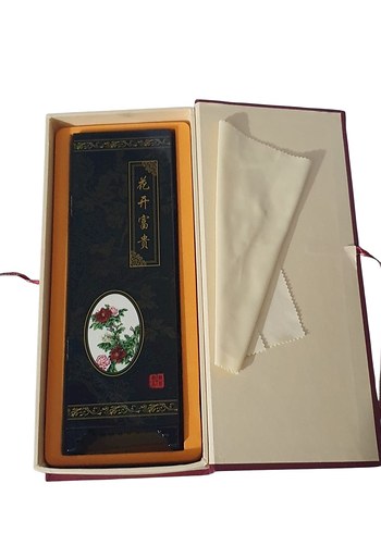 Vintage El Boyama Bordo Katlanabilir Dekoratif Paravan - Görsel 3