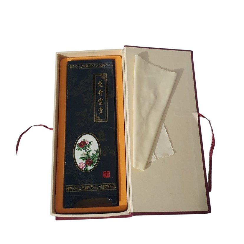 Vintage El Boyama Bordo Katlanabilir Dekoratif Paravan - Görsel 3