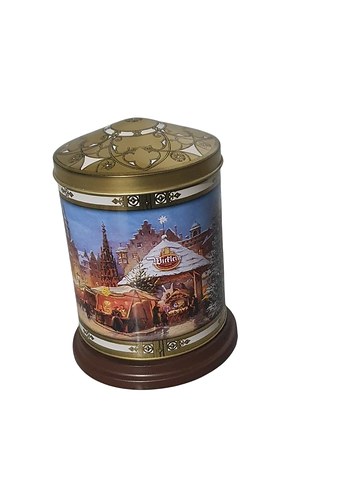 Vintage Alman Laternalı Teneke Kutu - Görsel 2