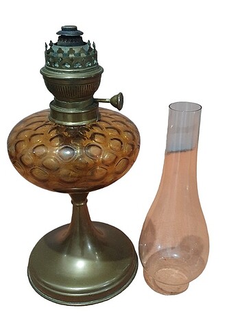 Antika Fransız Gaz Lambası 