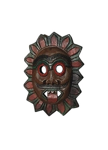 Vintage El Oyma Ahşap Mask
