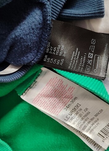 24-36 Ay Beden çeşitli Renk Marka çocuk sweatshirt ve pijama