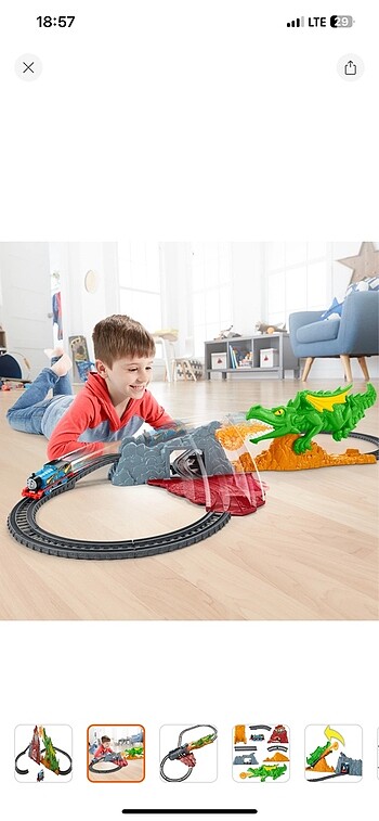  Thomas ve Arkadaşları Trackmaster Ejderha Macerası Oyun Seti FXX