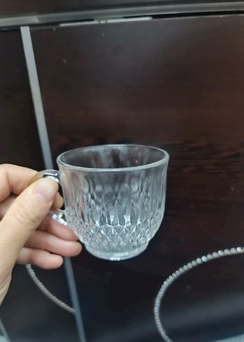 Cam Kulplu Fincan ve Tabak Seti - Görsel 2