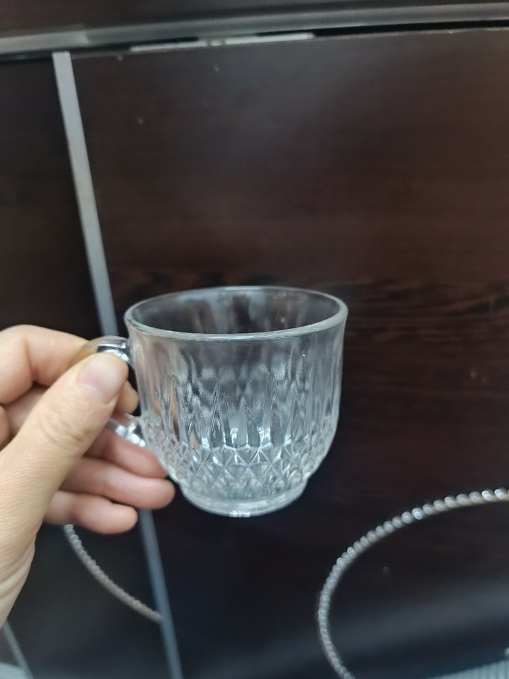 Cam Kulplu Fincan ve Tabak Seti - Görsel 2