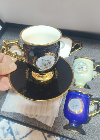 6 kişilik porselen kahve fincanı - Görsel 2