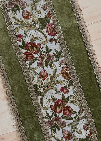 Vintage runner örtü - Görsel 2