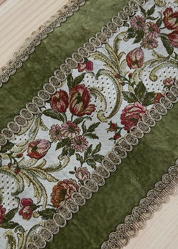 Vintage runner örtü - Görsel 5