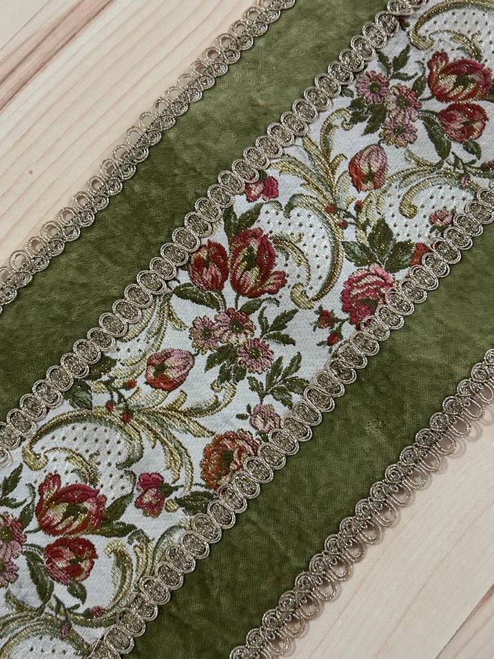 Vintage runner örtü - Görsel 4