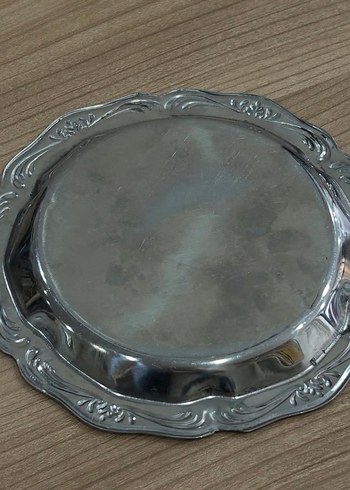 Gri Parlak Düz Desensiz Tabak - Görsel 4