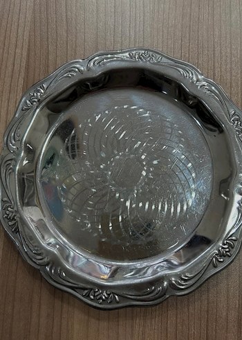 Gri Parlak Düz Desensiz Tabak - Görsel 3