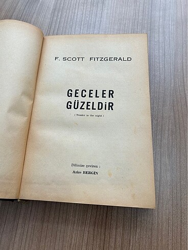 Geceler Güzeldir dönem kitap