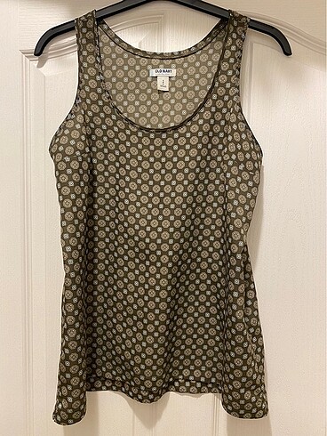36 Beden haki Renk Old Navy Saten Atlet Bluz