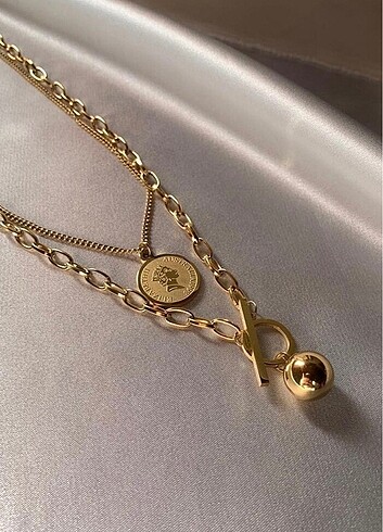 Lin design elizabeth plakalı kolye