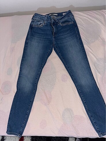 Mavi Skinny Taşlı Jean