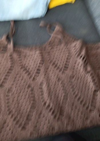 Kahverengi Dantel Detaylı Bohem Pareo - Görsel 6