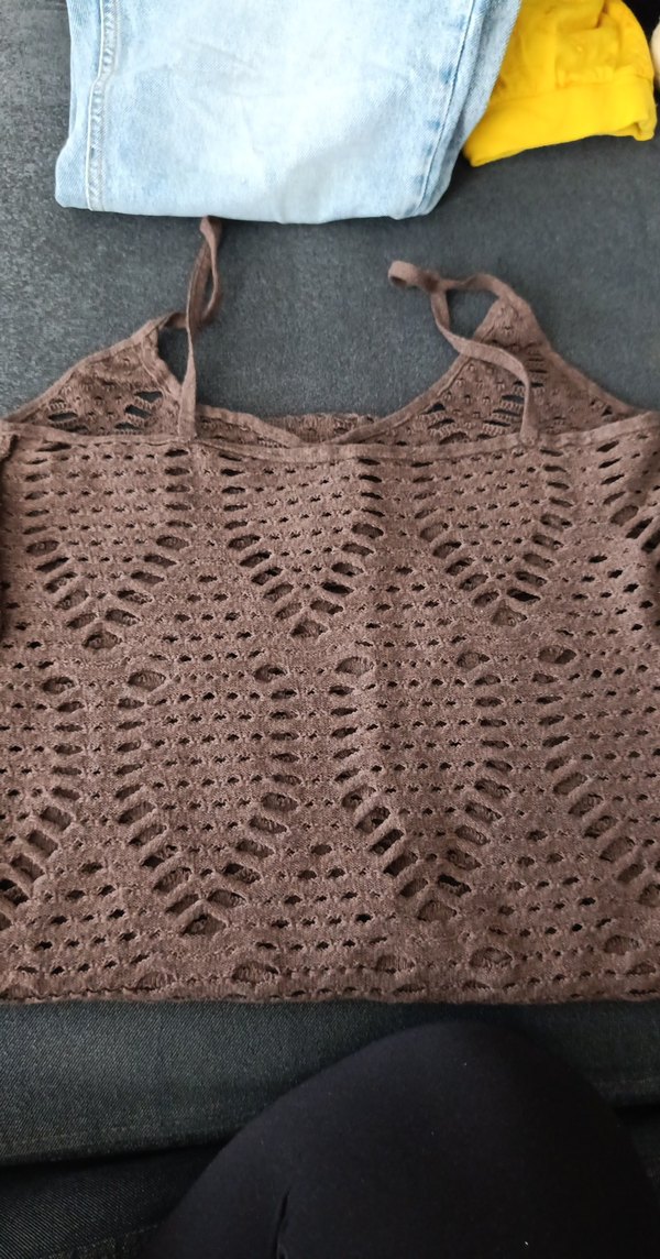 Kahverengi Dantel Detaylı Bohem Pareo - Görsel 5