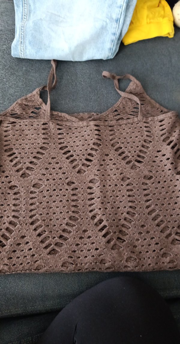 Kahverengi Dantel Detaylı Bohem Pareo - Görsel 4