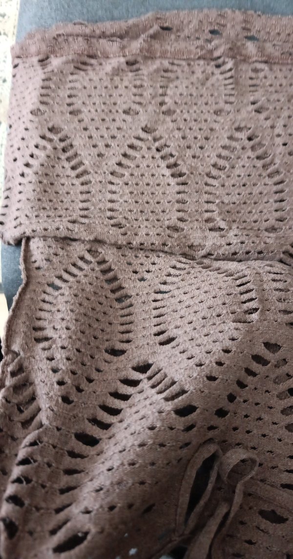 Kahverengi Dantel Detaylı Bohem Pareo - Görsel 2