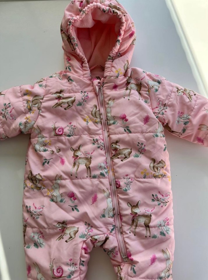 LCW Baby Baskılı Kız Bebek Astronot Montr - Görsel 4