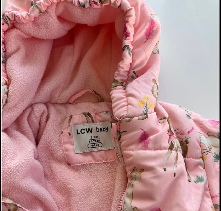 LCW Baby Baskılı Kız Bebek Astronot Montr - Görsel 2