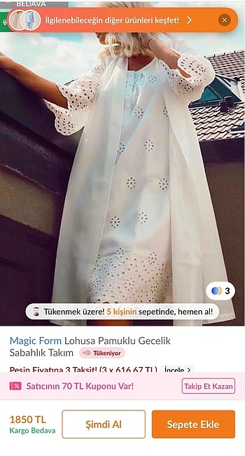 Diğer Gecelik takım çok şık