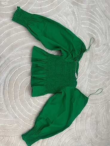 LC Waikiki Lcw büzgülü balon kol crop