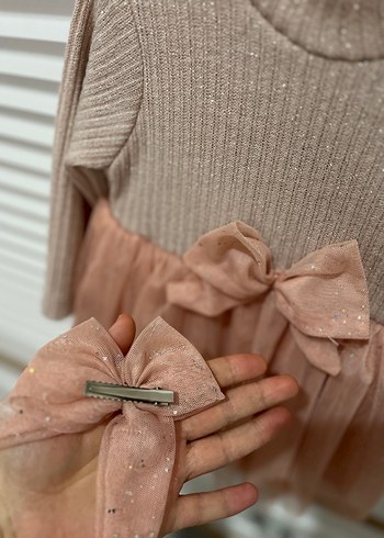 Kız bebek Pembe Elbise - Görsel 3