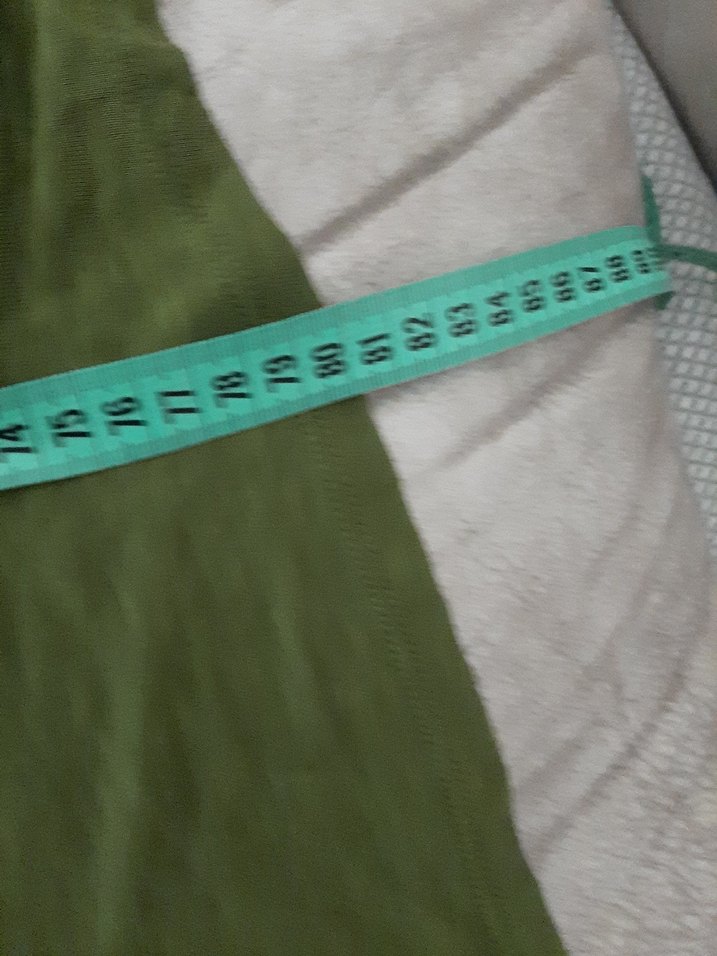 V Yaka Düğmeli Haki Kadın Tunik - Görsel 5