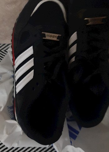 Siyah Erkek Spor Ayakkabı Velcro Bantlı - Görsel 5