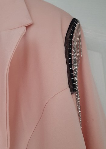 Pudra Rengi Kadın Blazer Ceket - Görsel 3
