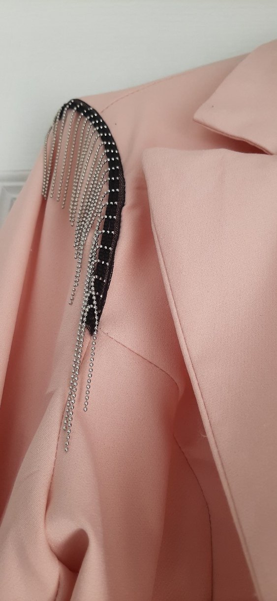 Pudra Rengi Kadın Blazer Ceket - Görsel 2