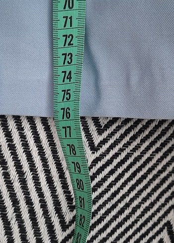 Düğmeli Mavi Kadın  Blazer Ceket - Görsel 6