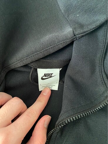 l Beden Nike Tech Fleece Siyah Eşofman Üstü