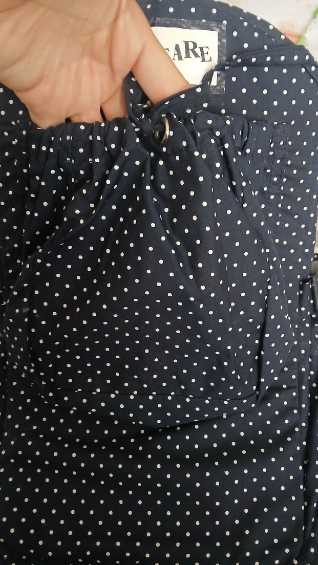 Lacivert Puantiyeli Mutfak Önlüğü BY.CARE - Görsel 3